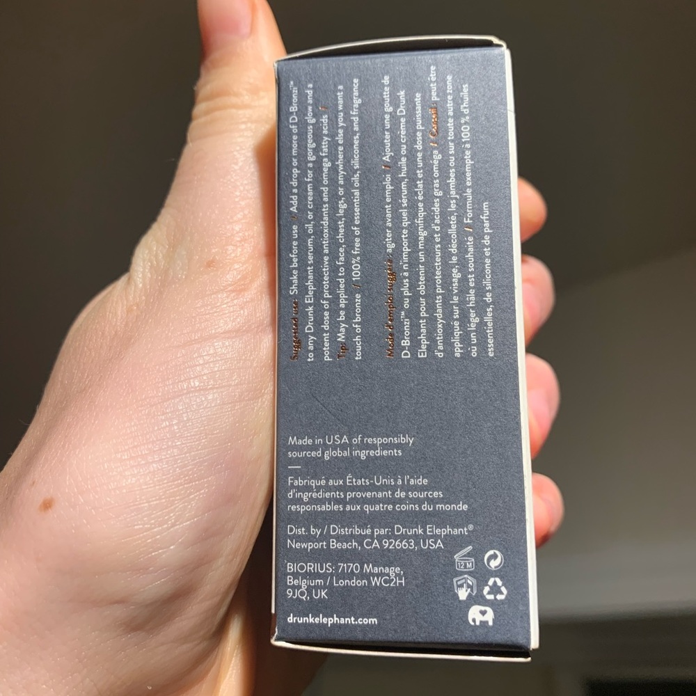 Drunk Elephant D-Bronzi™ Anti-Pollution Bronzing Drops with Peptides